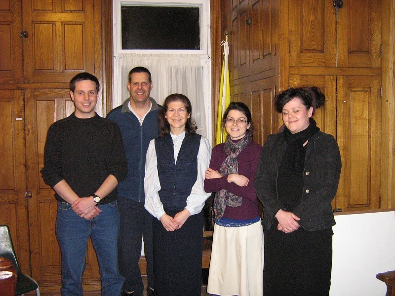 Marie-Claude et trois des autres quatre autres candidats, 2011-mars-28.