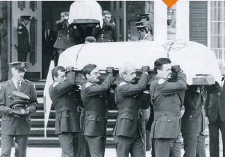 Funérailles pour le Policier Yves Têtu.