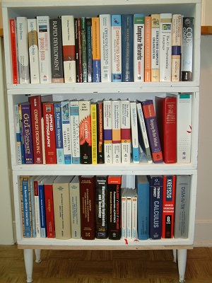 Bookshelves.