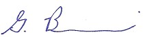 Signature Georges Buscemi.