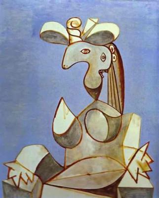 Pablo Picasso. Young Tormented Girl.