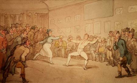 Thomas Rowlandson. The Fencing Duel.