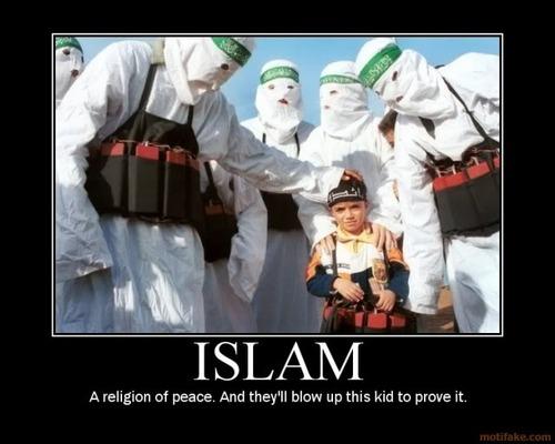 Islam. A religion of peace. And they'll blow up this kid to prove it.