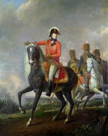 Nicolas Louis Albert Delerive. Portrait équestre du Duc de Wellington.