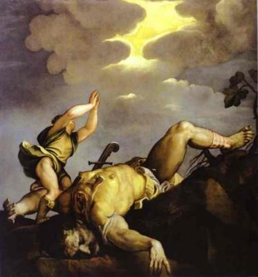 Titian. David and Goliath.