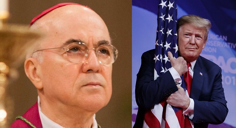 Monsignor Carlo Maria Viganò and Donald J. Trump.
