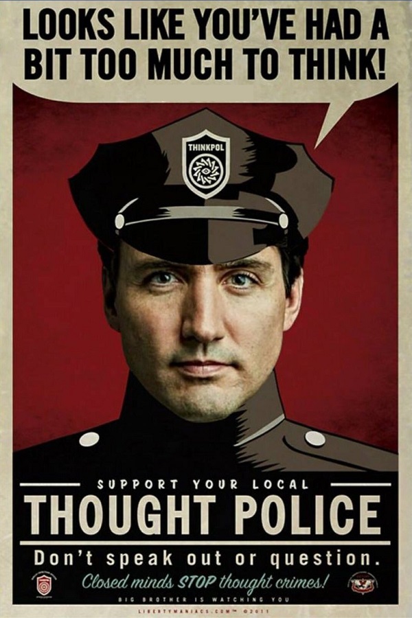 Looks like you've had too much to think! Support your local Thought Police! Don't speak out or question. Closed minds stop thought crimes! Big Brother is Watching You.