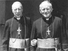 The two Polish Cardinals, Stefan Wyszynski and Karol Wojtyla, in 1974.