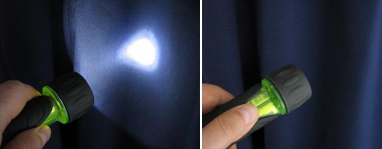 Now the flashlight exists, and now it doesn't?