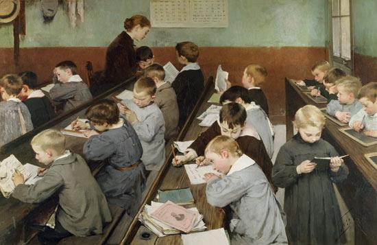 Henri Jules Jean Geoffroy. The Children's Class.