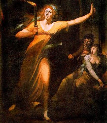 Johann Heinrich Füssli. The Sleepwalking Lady Macbeth.