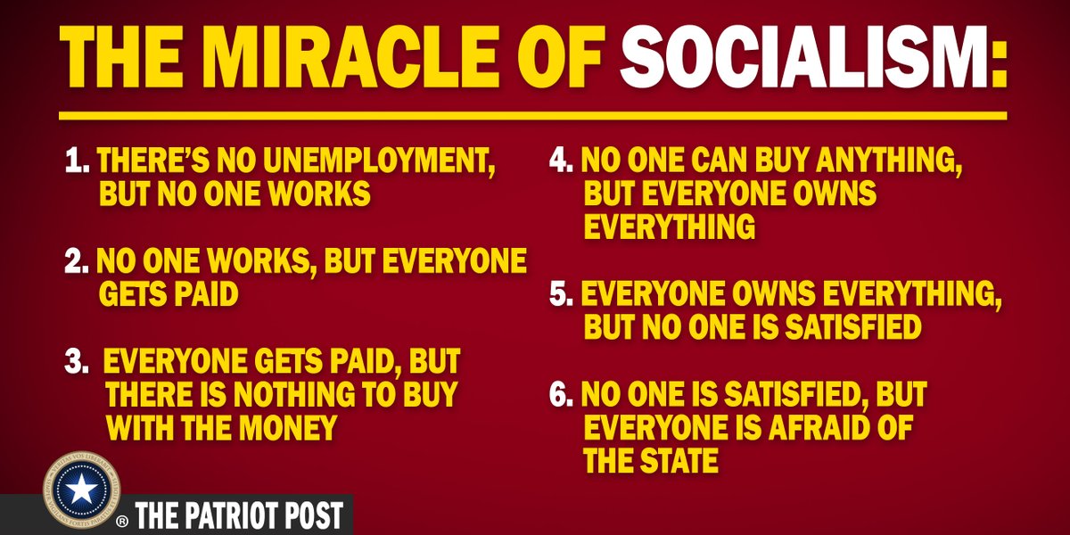 The miracle of Socialism.