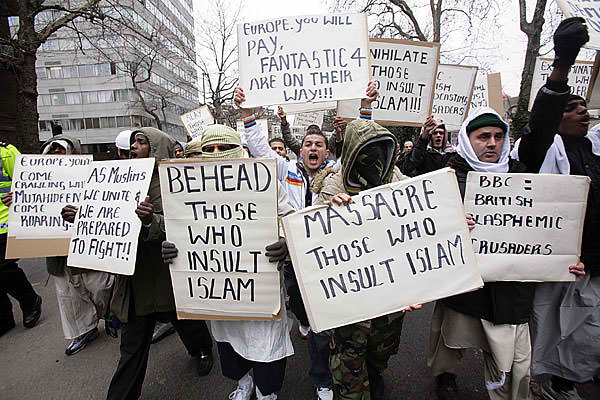 Pro-Sharia demonstration in England.