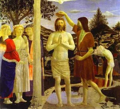 Piero della Francesca. Baptême du Christ.