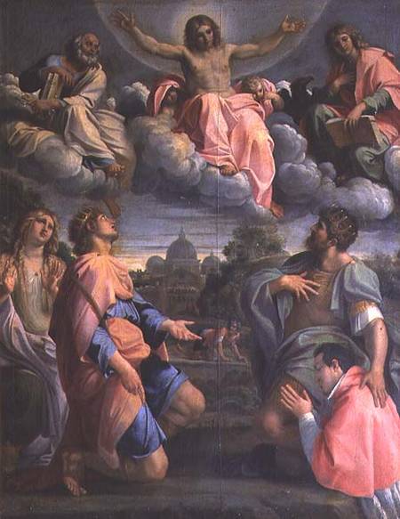 Annibale Carracci. Christ in Glory with the Saints.
