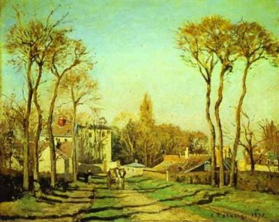 Camille Pissarro. Entrance to the Village of Voisins.