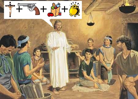 Jesus teaches His disciples.