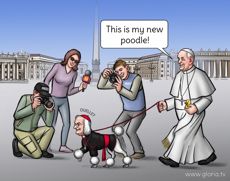 Anti-Pope Francis and his new poodle!