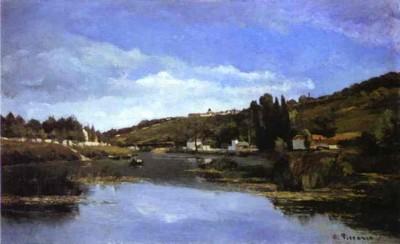 Camille Pissarro. Chennevières along the Marne.