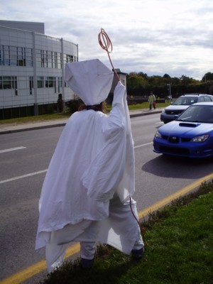 �Pope� Guillaume Beaulieu, screaming and spitting on anything that moves.